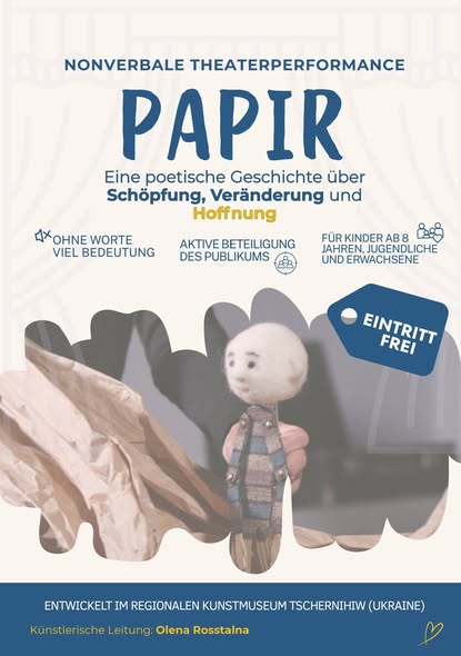 Theaterperformance Papir aus Tschernihiw, UA 1